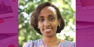 Colour head and shoulders photo of Sofi Abebe