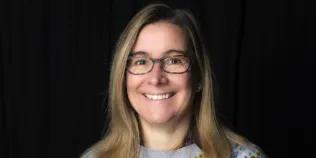 Colour head and shoulders photo of Dr Anja Klein