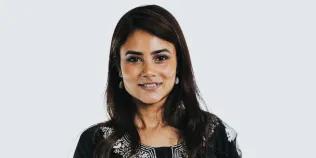 Colour head and shoulders photo of Sneha Roy