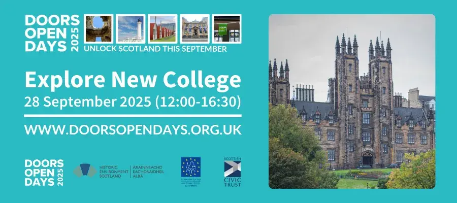 Explore New College – 28 September 2025 (12:00-16:30). WWW.DOORSOPENDAYS.ORG.UK