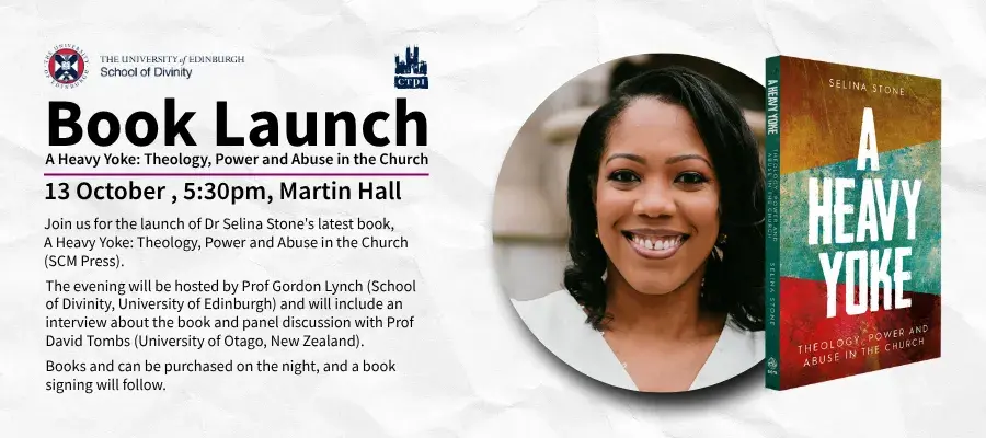 Book Launch: A Heavy Yoke: Theology, Power and Abuse in the Church. 13 October , 5:30pm, Martin Hall