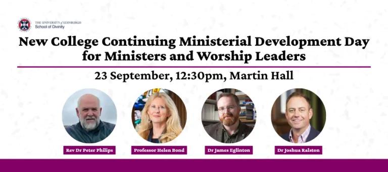 New College Continuing Ministerial Development Day for Ministers and Worship Leaders