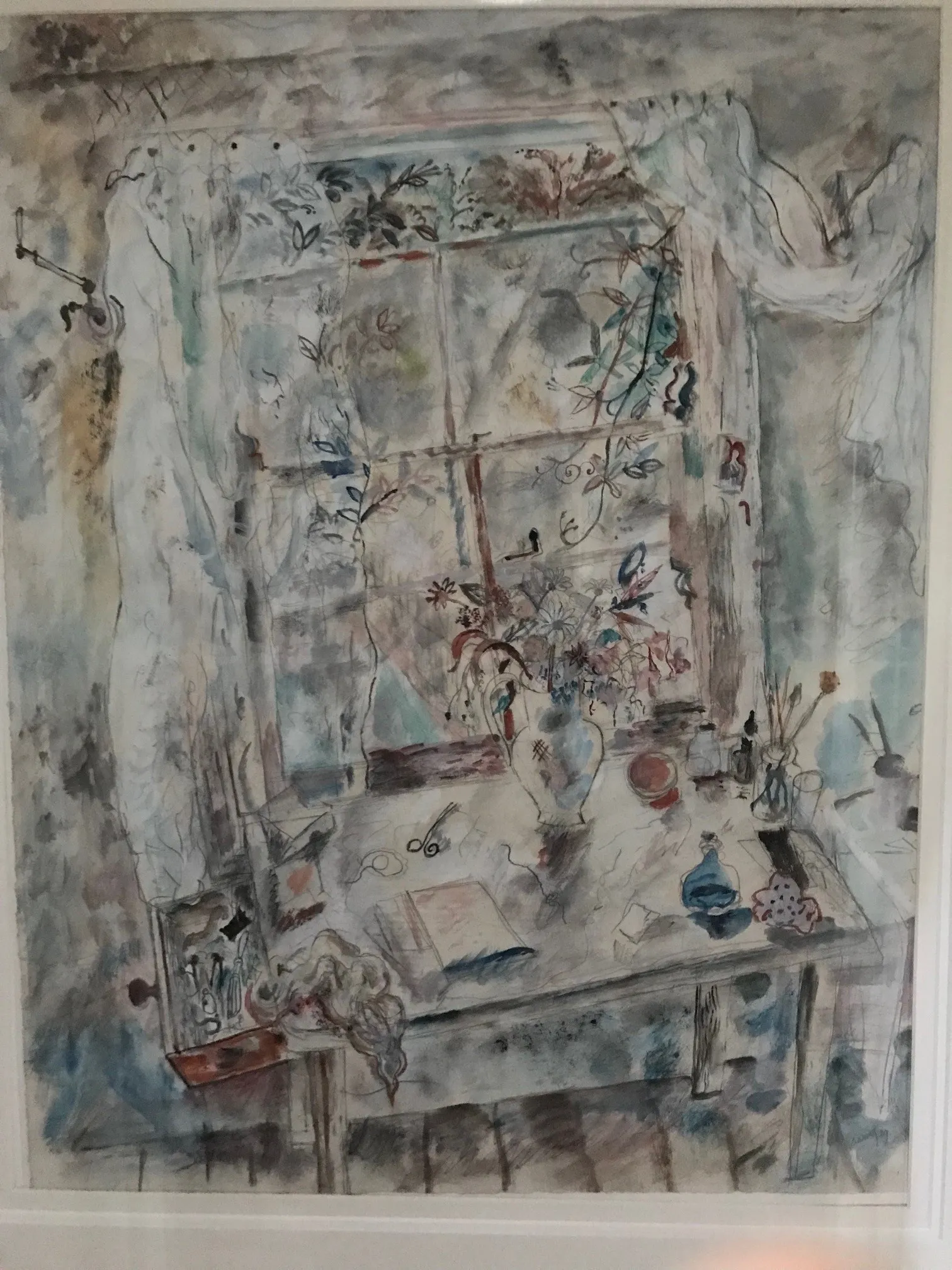 Illustration of David Jones, ‘Artists Worktable’,1929, from the Helen Sutherland collection