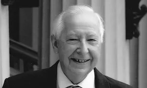 Black and white head and shoulders picture of Bill Shaw