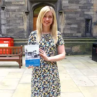 Dr Linden Bicket with her book