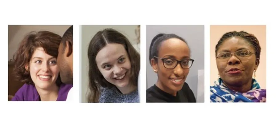 Series of head and shoulders shots of Jo, Rachel, Sofanit and Jessie