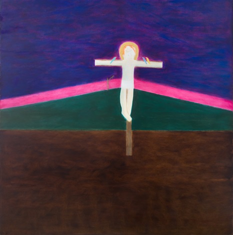 Craigie Aitchison's 'The Pink Crucifixion'
